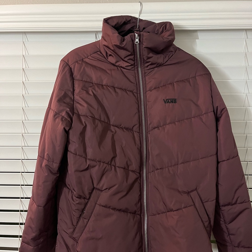 Vans Women's Burgundy Puffer Jacket